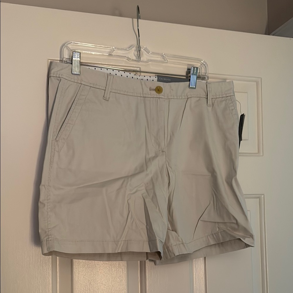 Talbots Tan Girlfriend Shorts Classic Lightweight Design